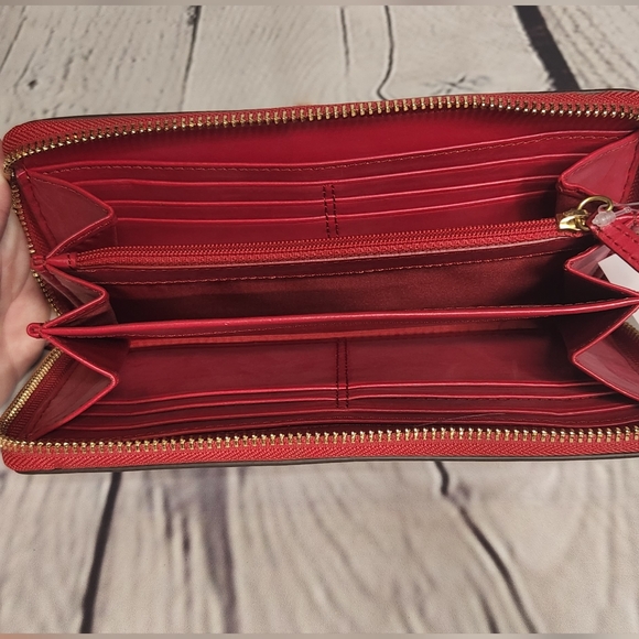 Coach RED Wallet NWT - Picture 4 of 6